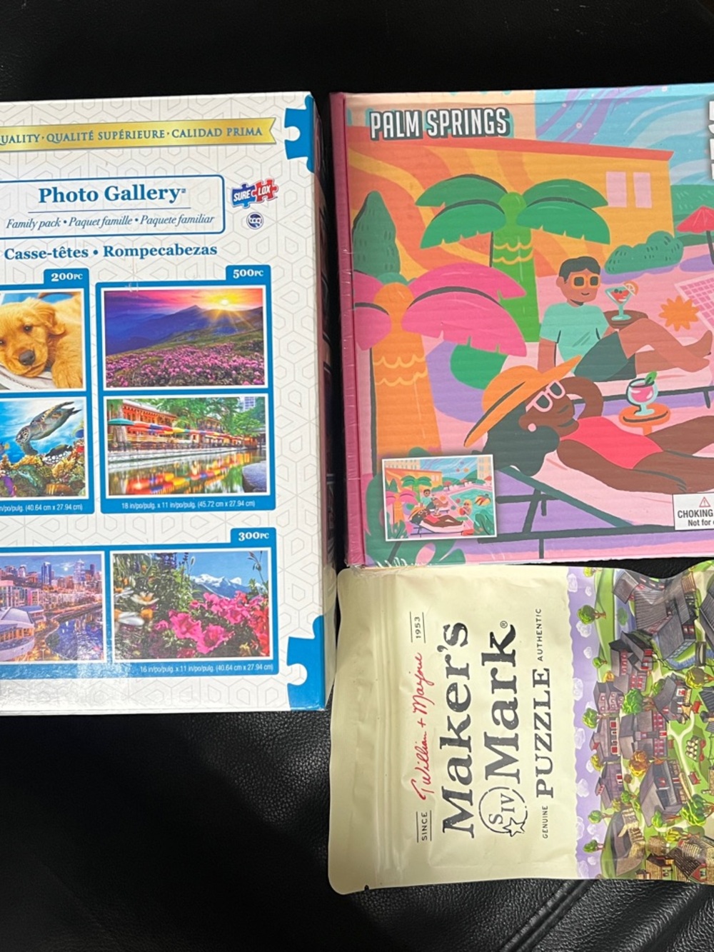 Palm Springs Vibrant Retro Puzzle + Photo Gallery & Maker's Mark Assortment